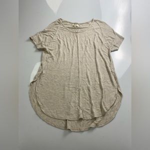 MadeWell ivory grey basic tee p30-18